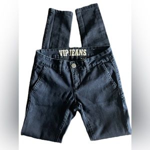 VIP Jeans, Size 1/2 Stretchy Black Pant